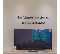 Adesivi Murali Di Benvenuto - Ogni Famiglia Ha Una Storia... Benvenuto A Casa Mia