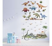 Adesivi Murali Dinosauri Bambini,Murali Dinosauri Grande Bambini Adesivi Murali dinosauri XXL Decorazioni Muro Camera da Letto Soggiorno Camerette Neonato