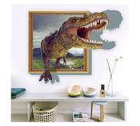 Adesivi Murali Dinosauro 3D Per Bambini, Ragazze, Camera Da Letto, Aula, Asilo Nido, Grandi, In PVC, Impermeabili, Rimovibili, In Vinile(Style B,80X120CM)