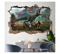 Adesivi Murali Dinosauro 3D Per Bambini, Ragazze, Camera Da Letto, Aula, Asilo Nido, Grandi, In PVC, Impermeabili, Rimovibili, In Vinile(Style C,80X120CM)