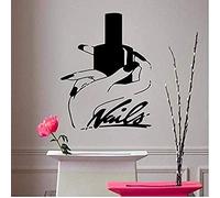 Adesivi Murali E Murales Salone Di Bellezza Per Unghie Decorazione Della Stanza Manicure Rimovibile Ragazze Donna Adesivo Da Parete Vinile Arte Poster Rimovibile Decalcomanie Murali 57 * 71Com