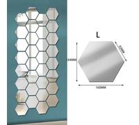 Adesivi Murali Eleganti 24 Specchio Esagonale Dorato per Progetti Arti e Mestier