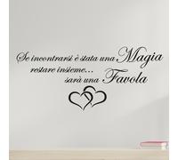 ADESIVI MURALI FRASE CAMERA DA LETTO DECORAZIONI DA PARETE WALL STICKERS A0882