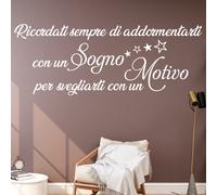 Adesivi murali frasi camera da letto wall stickers adesivo parete per muro sogni