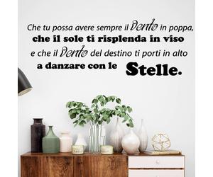 ADESIVI MURALI FRASI CHE TU POSSA AVERE SEMPRE IL VENTO IN POPPA WALL STICKER