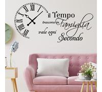 Adesivi murali frasi il tempo trascorso in Famiglia wall stickers amore camera