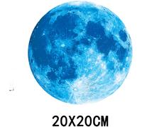 Adesivi Murali Glow in the for Dark Moon Planet PVC per Cameretta Bambini for