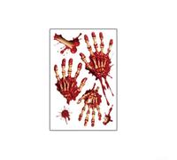 Adesivi Murali Halloween per impronte Mani Zombie Adesivi Murali | Orme e mani insanguinate, materiale PVC , rimovibili residui, ideali per feste horror