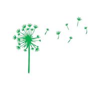 Adesivi murali in vinile Dente di leone Fiore Giardino floreale 36x48,1 cm È possibile modificare e aggiungere informazioni Piccolo verde