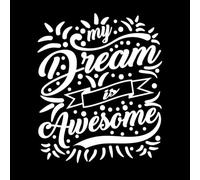 Adesivi murali in vinile i miei sogni sono fantastici 49.2x59cm Abbellimento murale Bianco