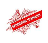 Adesivi murali in vinile Tecnologia dell'informazione Rete aziendale Internet Parole 34x46.4cm Autoadesivo Rosso