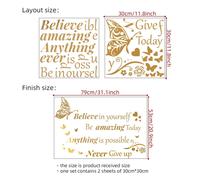 Adesivi Murali Ispirazionali Citazioni Motivazionali e Adesivi Farfalla per Pare