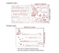 Adesivi Murali Ispirazionali Citazioni Motivazionali e Adesivi Farfalla per Pare