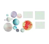 Adesivi murali luminosi a forma di luna e stelle autoadesivi, decalcomania murale fosforescente per la decorazione della camera da letto, adesivo murale in PVC fluorescente con