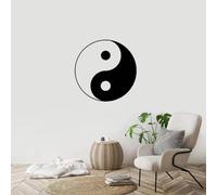 Adesivi murali motivo tradizionale Tai Chi Yin Yang pesce adesivi murali decorativi personalizzati 43x43cm