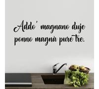 adesivi murali napoli cucina frasi citazioni detti napoletani a1084