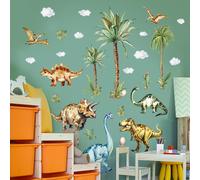 Adesivi murali nuvola dinosauro albero grande autoadesivi per pareti camera da l