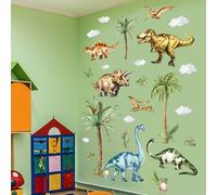 Adesivi murali nuvola dinosauro albero grande autoadesivi per pareti camera da l
