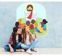 Adesivi murali per bambini - Catechismo Bimbi, Gesù ed i suoi insegnamenti - Decorazione parete, adesivi per muro, stickers (altezza 60cm) (Catechismo Bimbi Confessione)
