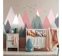 Adesivi murali per bambini, decorazione per la cameretta dei bambini, adesivi murali scandinavi, adesivi da parete giganti scandinavi, motivo: Girlyka, 40 x 60 cm