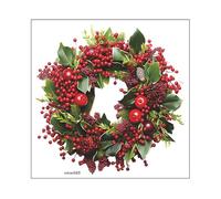 Adesivi Murali per il Natale | Ghirlanda Natalizia Adesiva - Decorazioni Adesive Per Il Soggiorno Da 39 Centimetri - Per La Casa La Camera Da La Camera Dei Bambini L'Aula Lo Sfondo Per Feste