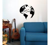 adesivi murali planisfero 60 cm mappamondo mondo viaggi b0133