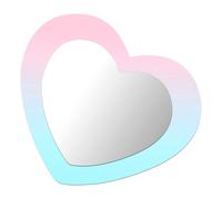 Adesivi Murali Specchio Adesivo Da Parete Forma Di Cuore Decalcomanie Per