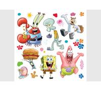 Adesivi Murali Sponge Bob Casa per Cameretta e Stanza dei Neonati, Stickers da Parete per Bambine e Bambini di AG Design | 30 x 30 cm | ADKS 3952
