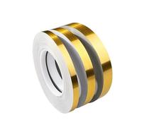 Adesivi murali, Striscia di bordatura in lamina autoadesiva multicolore 50 m x 0,5-2 cm(Gold,S-0.5cm-50M)