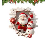 Adesivi Natalizi - 1 Adesivo Da Parete Di Babbo Natale, Adesivi Per Finestre Da 18,1 Pollici, Ade Ivi Divertenti 3D | Decorazioni Natalizie Per Casa, Soggiorno, Camera Da, Bagno, Cucina, Ufficio
