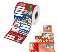 Adesivi natalizi con nome, decorazioni natalizie fai da te, etichette autoadesive per buste natalizie, per feste di Natale, fai da te, amanti del fai da te, bambini e adulti
