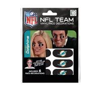 Adesivi neri per gli occhi dei Miami Dolphins della NFL Party Animal