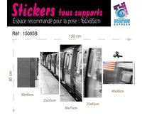 Adesivi New York Treno - Stampa 60 Modelli Stampa Decorazione Parete NY20