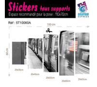 Adesivi New York Treno - Stampa 60 Modelli Stampa Decorazione Parete NY20