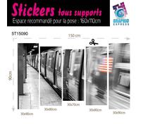 Adesivi New York Treno - Stampa 60 Modelli Stampa Decorazione Parete NY20