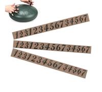 Adesivi Note Tongue Drum - PVC 11,8x1,4cm | 3 Pezzi Decalcomanie Strumenti Musicali | Etichette Carattere Grande Identificazione Facile Apprendimento Pratica Principianti Handpan Musica
