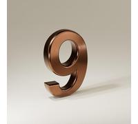 Adesivi Numeri Civici Autoadesivi 1,4/2/3/4 Pollici, Numero Porta Moderno In ABS, Dorato/argento/bronzo, Insegna Indirizzo Per Cassetta Postale, Per Uffici, Appartamenti(Bronze 9,4In)