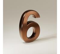 Adesivi Numeri Civici Autoadesivi 1,4/2/3/4 Pollici, Numero Porta Moderno In ABS, Dorato/argento/bronzo, Insegna Indirizzo Per Cassetta Postale, Per Uffici, Appartamenti(Bronze 6,3In)