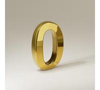 Adesivi Numeri Civici Autoadesivi 1,4/2/3/4 Pollici, Numero Porta Moderno In ABS, Dorato/argento/bronzo, Insegna Indirizzo Per Cassetta Postale, Per Uffici, Appartamenti(Gold 0,4In)