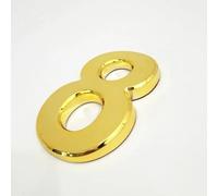 Adesivi Numeri Civici Autoadesivi 1,4/2/3/4 Pollici Numero Porta Moderno In ABS, Insegna Indirizzo Dorata Per Cassetta Postale, Decorazione Esterna, Per Stanza, Hotel, Appartamento, Ufficio(8,4In)