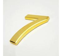 Adesivi Numeri Civici Autoadesivi 1,4/2/3/4 Pollici Numero Porta Moderno In ABS, Insegna Indirizzo Dorata Per Cassetta Postale, Decorazione Esterna, Per Stanza, Hotel, Appartamento, Ufficio(7,2In)