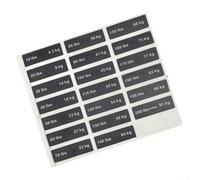 Adesivi numerici per attrezzature da fitness, etichette trasparenti e per pesi per manubri da palestra, bilancieri e attrezzature di resistenza, in plastica PP con rimozione senza tracce