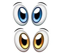 Adesivi Occhi Divertenti per Robot Tagliaerba e Aspirapolvere, Autoadesivi Impermeabili in PVC per Elettrodomestici, Auto, Bidoni della Spazzatura - Decorazioni Umoristiche per Interni ed Esterni