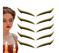 Adesivi Occhi Effetto Eyeliner,Decalcomania Trucco Sguardo - Strisce Adesive Eyeliner Effetto Prolungato 10 Pezzi Per Ragazze Serata Danza Viaggio Mamme Palcoscenico