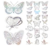 Adesivi Olografici per Scrapbooking Pet Argento, Decorativi DIY