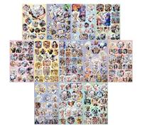 Adesivi One Piece Stickers, 170PCS Sticker Anime Rufy attacca stacca One Piece, Vinile Impermeabili, per Laptop Bottiglia Auto Bagaglio Snowboard Bicicletta Skateboard, Adesivi Regalo