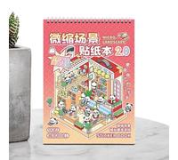 Adesivi paesaggistici scena, decalcomanie creative - 3D Fun House Scrapbook Decals per sollievo dallo stress