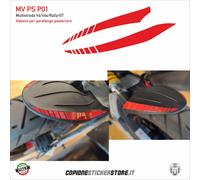 Adesivi parafango posteriore compatibili DUCATI Multistrada V4 V4s Rally GT