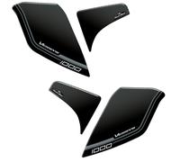 Resin Bike Adesivi Moto Compatibile con Kawasaki Versys 1000 2019-2020. Protezione Paramani da Urti e Graffi. Coppia Adesivi 3D Resinati Lato Destro e Sinistro