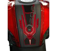 ADESIVI PARASERBATOIO MOTO 3D RESINATI COMPATIBILE CON BENELLI TRK 502 - ROSSO